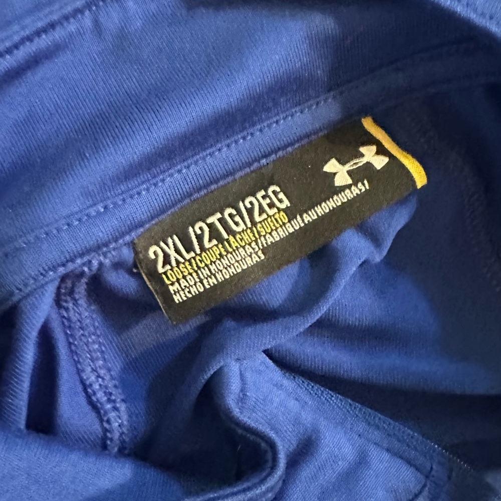 Under Armour Blue Performance Quarter-Zip Pullover XXL - Picture 7 of 8